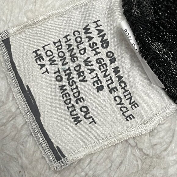 Harubella Hand Made Textured Crinkle Jacket Women Medium Button Front Gray Black - Picture 7 of 11